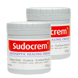人气商品 sudocrem 宝宝湿疹屁屁霜 清洁面膜 125g 2罐